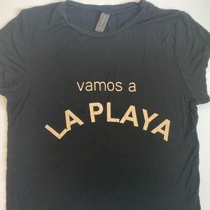 XS Vamos a la playa t-shirt